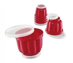 Küchenprofi Puddingvorm 150 Ml Kunststof Rood 6 Stuks