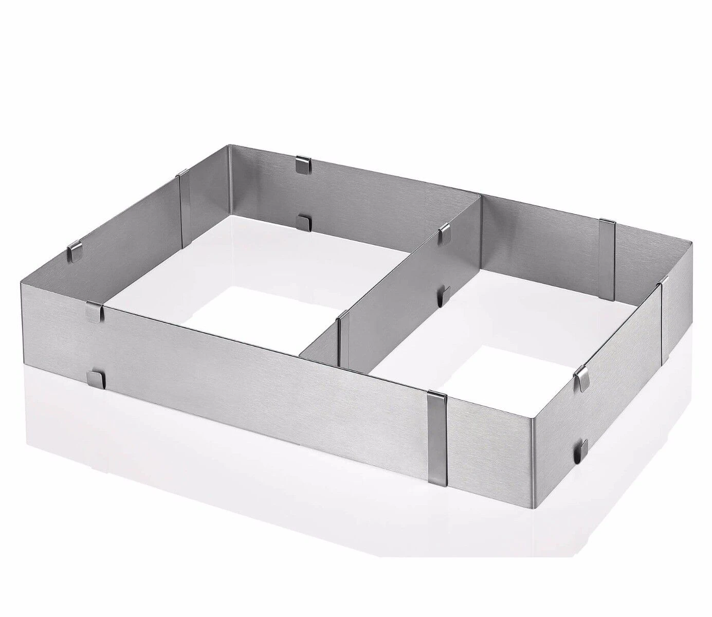 Küchenprofi Verstelbare Taartring Rechthoek 27 - 52 X 18 - 34 Cm Rvs 3 Küchenprofi Verstelbare Taartring Rechthoek 27 - 52 X 18 - 34 Cm Rvs