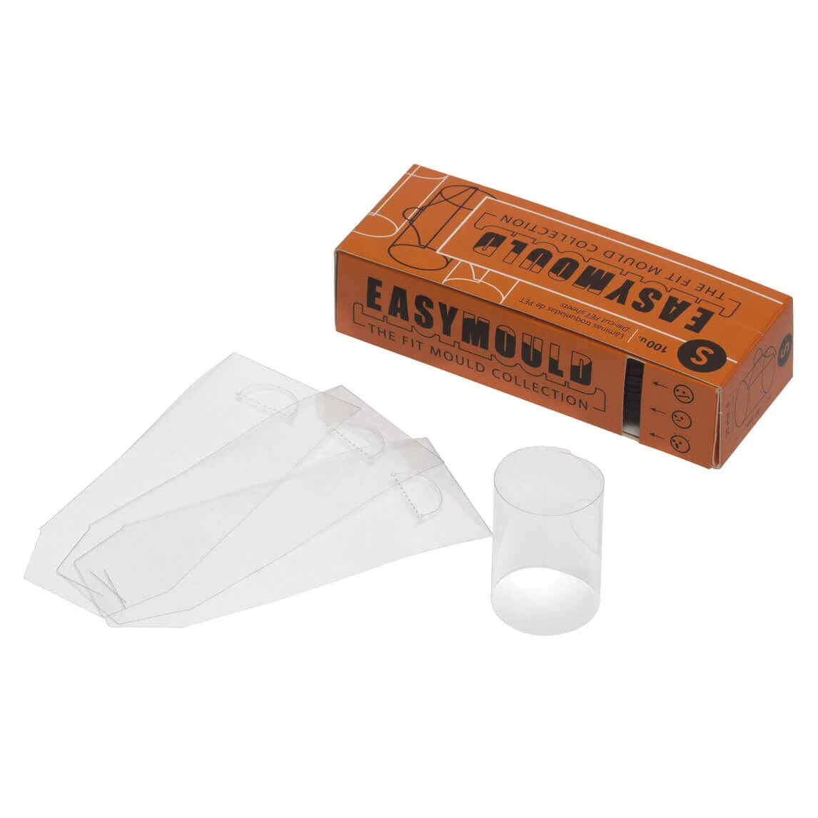 100% Chef Easy Mould Small PET Sheets Rond 4 Cm 100 Stuks