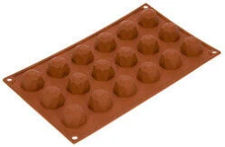 Silikomart Bakvorm 18 Diamanten ø 3,5 Cm Silicone Bruin