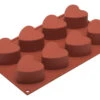 Silikomart Bakvorm 8 Harten ø 6 Cm Silicone Bruin -De Bakkerij Winkel 1401 40351 1