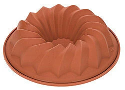 Silikomart Lage Tulband ø 24 Cm Silicone Bruin 3 Silikomart Lage Tulband ø 24 Cm Silicone Bruin