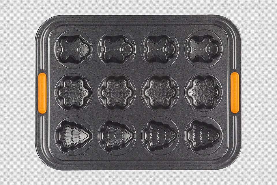 Le Creuset Pâtiliss Bakvorm Voor 12 Kerstfiguren Staal Zwart 3 Le Creuset Pâtiliss Bakvorm Voor 12 Kerstfiguren Staal Zwart