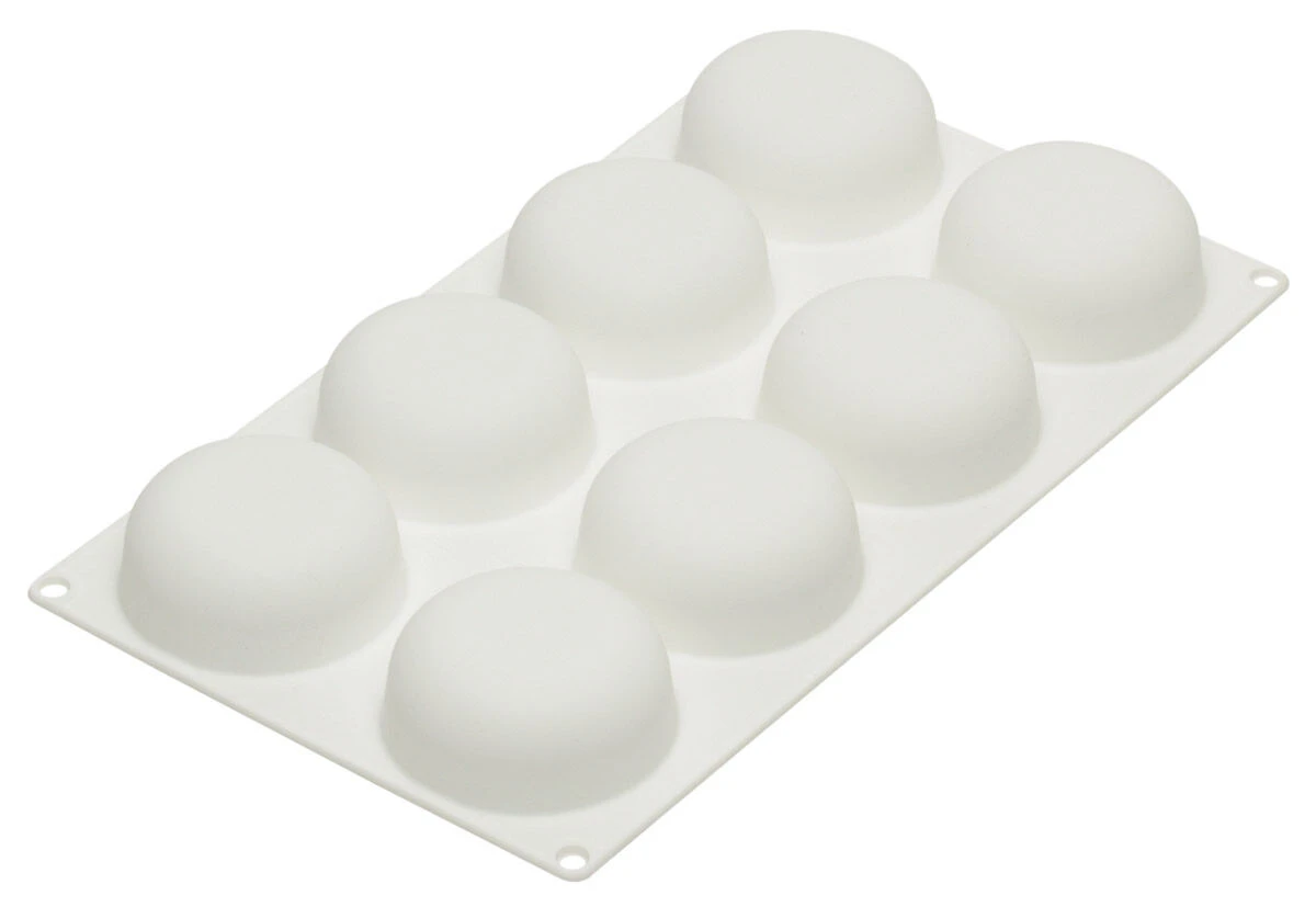 Silikomart Professional Bakvorm Stone ø 6,5 Cm Silicone Wit 3 Silikomart Professional Bakvorm Stone ø 6,5 Cm Silicone Wit