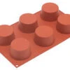 Silikomart Bakvorm 6 Muffins ø 6,8 Cm Silicone Bruin -De Bakkerij Winkel 1823 39638 1