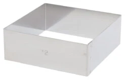 De Buyer Taartring Vierkant 12 Cm Rvs