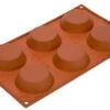Silikomart Bakvorm 6 Tartelettes Silicone Bruin -De Bakkerij Winkel 2304 22366 1