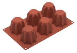 Silikomart Bakvorm 6 Pandoro ø 7,5 Cm Siliconen Bruin