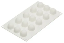 Silikomart Professional Bakvorm Mini Truffels ø 3,2 Cm Silicone Wit