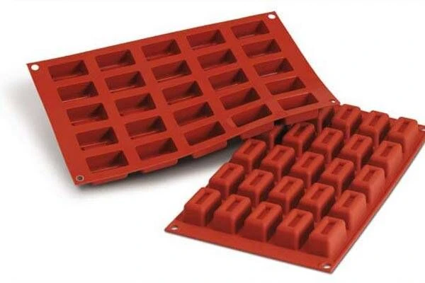 Silikomart Bakmat 24 Rechthoeken Met Rand 4,1 X 2,3 Cm Silicone Bruin 3 Silikomart Bakmat 24 Rechthoeken Met Rand 4,1 X 2,3 Cm Silicone Bruin