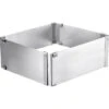 Westmark Verstelbare Taartvorm Vierkant 15,5 - 28 Cm Rvs -De Bakkerij Winkel 31332260 1001