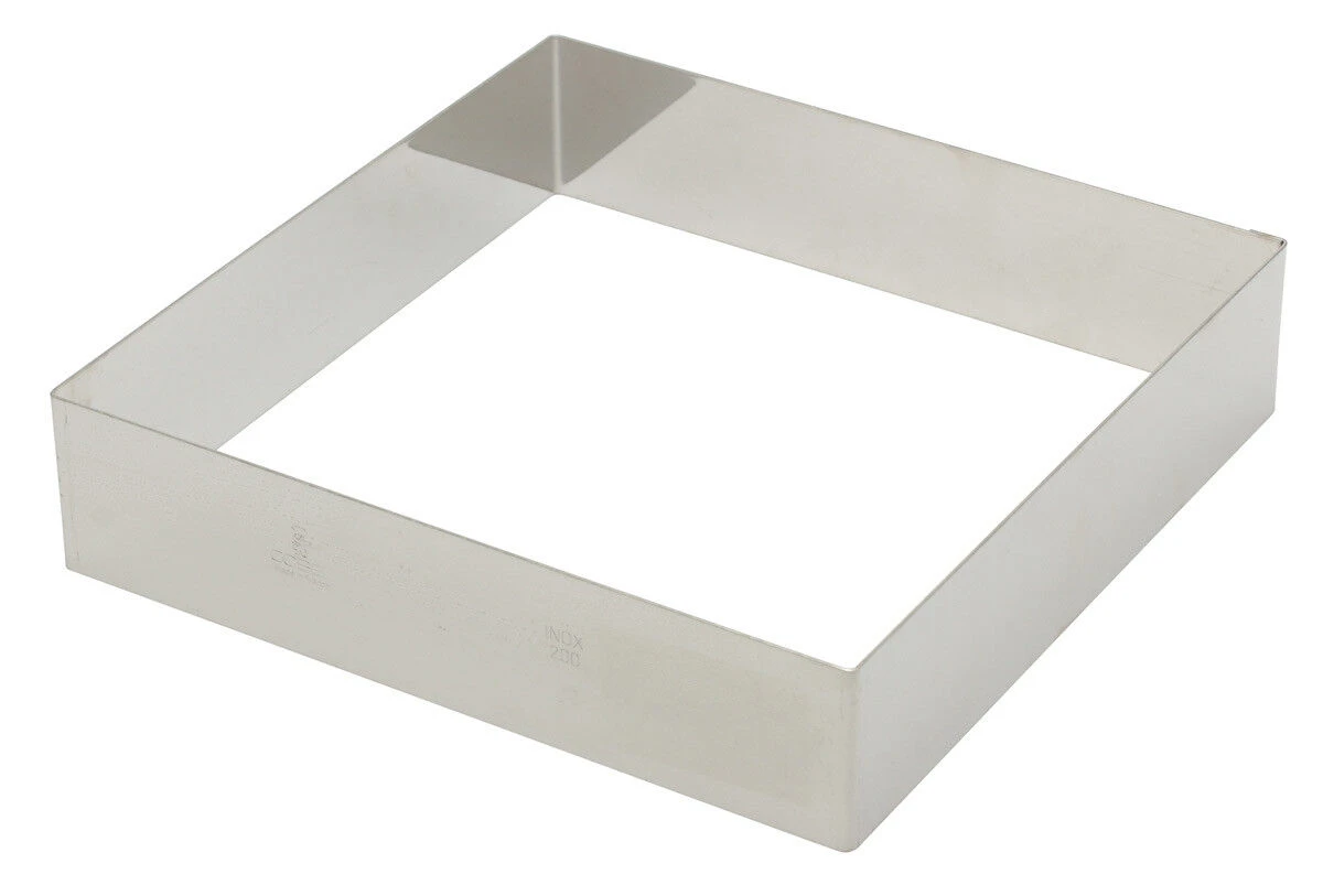 Gobel Vierkante Taartring 20 Cm Rvs Glans 3 Gobel Vierkante Taartring 20 Cm Rvs Glans