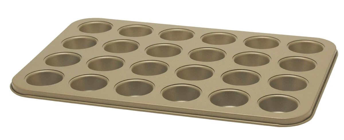 Oldenhof Golden Heritage Bakplaat 24 Mini Muffins ø 4,5 Cm Staal 3 Oldenhof Golden Heritage Bakplaat 24 Mini Muffins ø 4,5 Cm Staal