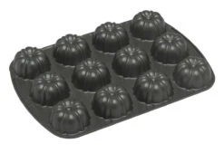 Nordic Ware Mini-tulbandbakvorm 12 Stuks ø 6,5 Cm Aluminium Grijs