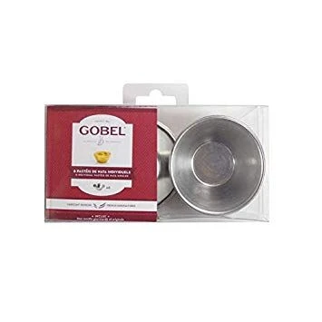 Gobel Pasteivormpjes ø 7,5 Cm 6 Stuks Tin 3 Gobel Pasteivormpjes ø 7,5 Cm 6 Stuks Tin