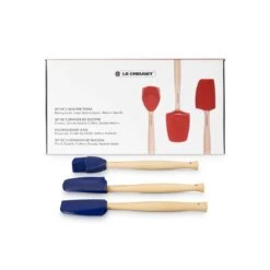Le Creuset Spatelset Silicone Azure 3-delig -De Bakkerij Winkel 42830002200007 1