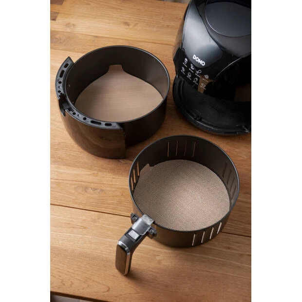 NoStik Herbruikbaar Bakpapier Airfryer Rond PFAS-vrij 2 Stuks 4 NoStik Herbruikbaar Bakpapier Airfryer Rond PFAS-vrij 2 Stuks - Afbeelding 2