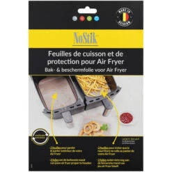 NoStik Herbruikbaar Bakpapier Airfryer Dual PFAS-vrij 2 Stuks