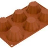 Silikomart Bakvorm 6 Briochettes ø 7,9 Cm Silicone Bruin -De Bakkerij Winkel 4585 22381 1