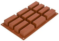 Silikomart Bakvorm 12 Financiers 7,9 X 2,9 Cm Silicone Bruin 3 Silikomart Bakvorm 12 Financiers 7,9 X 2,9 Cm Silicone Bruin