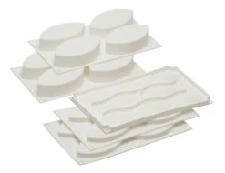 Silikomart Professional Bakvormenset Lovissimo Ovalen Silicone Wit 5-delig