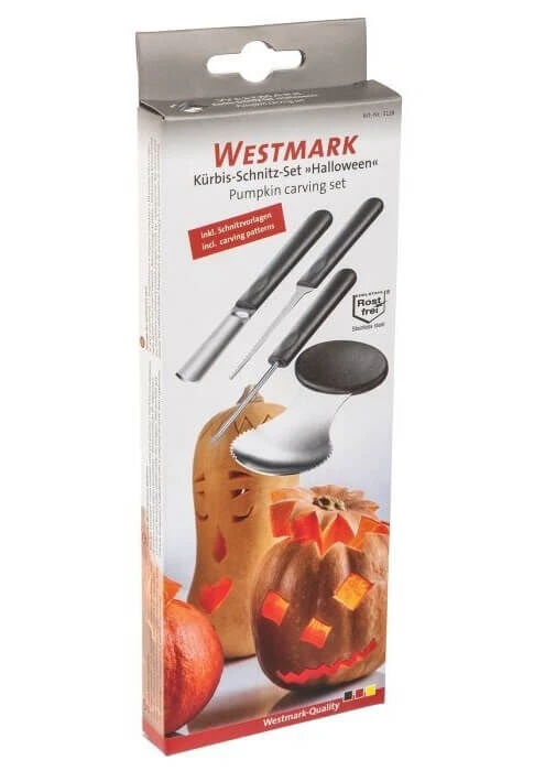 Westmark Pompoendecoratieset Kunststof-rvs 4-delig 5 Westmark Pompoendecoratieset Kunststof-rvs 4-delig - Afbeelding 3