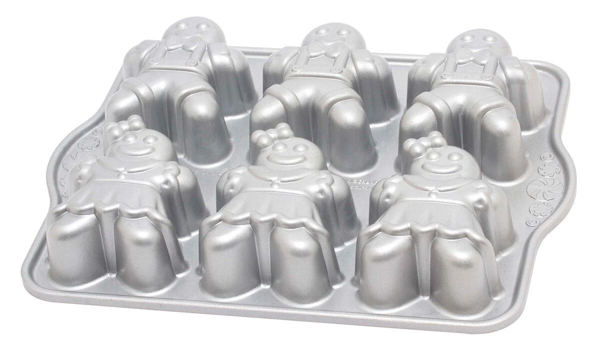 Nordic Ware Gingerbread Kids Bakvorm 6 Stuks 31 X 25 Cm Gietaluminium Grijs 3 Nordic Ware Gingerbread Kids Bakvorm 6 Stuks 31 X 25 Cm Gietaluminium Grijs