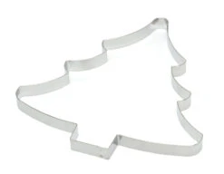 Gobel Uitsteekvorm Kerstboom 16 Cm Rvs Glans