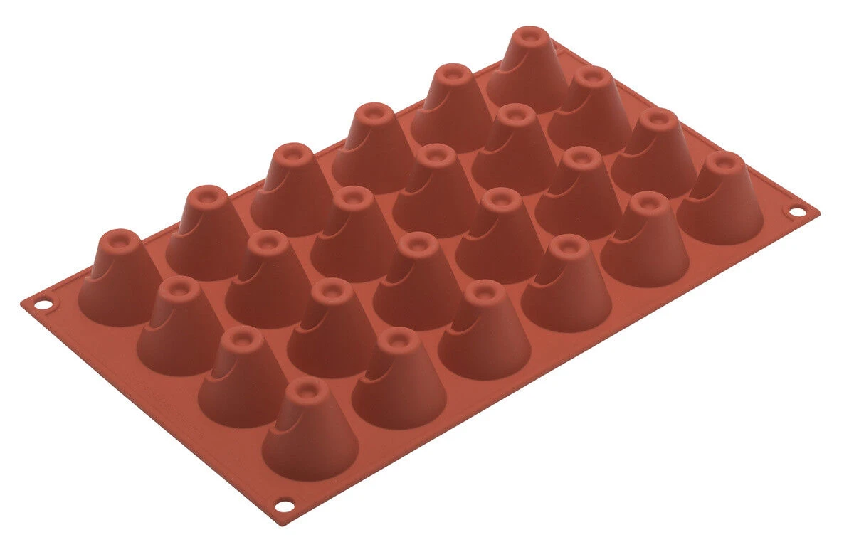 Silikomart Bakvorm 24 Vulkanen ø 3,5 Cm Siliconen Bruin 3 Silikomart Bakvorm 24 Vulkanen ø 3,5 Cm Siliconen Bruin