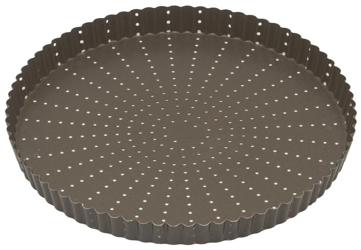 Gobel Geperforeerde Geribbelde Taartvorm Rond ø 30 Cm Staal 3 Gobel Geperforeerde Geribbelde Taartvorm Rond ø 30 Cm Staal