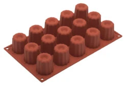 Silikomart Bakvorm 15 Canelé Bordelais ø 4,5 Cm Siliconen Bruin