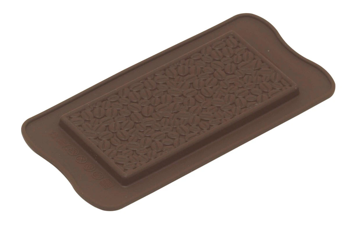 Silikomart EasyChoc Coffee Choco Bar 15,5 X 7,5 Cm Silicone Bruin 4 Silikomart EasyChoc Coffee Choco Bar 15,5 X 7,5 Cm Silicone Bruin - Afbeelding 2