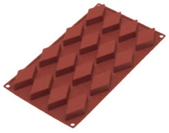 Oldenhof Bakmat 16 Ruiten 6,5 X 3,5 Cm Silicone Bruin