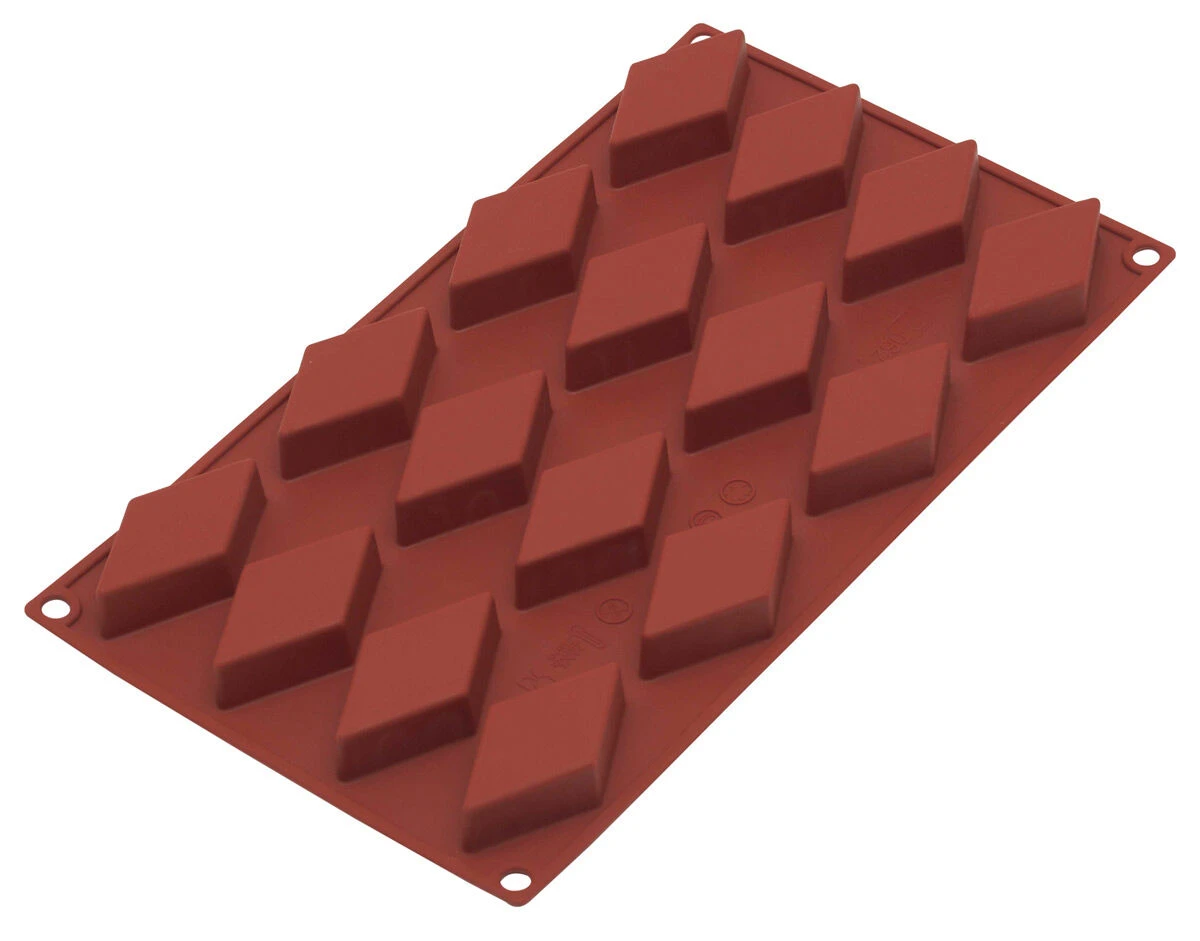 Oldenhof Bakmat 16 Ruiten 6,5 X 3,5 Cm Silicone Bruin 3 Oldenhof Bakmat 16 Ruiten 6,5 X 3,5 Cm Silicone Bruin