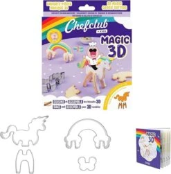 Chefclub Unicorn & Rainbow 3D Uitsteekvormpjes 4-delig