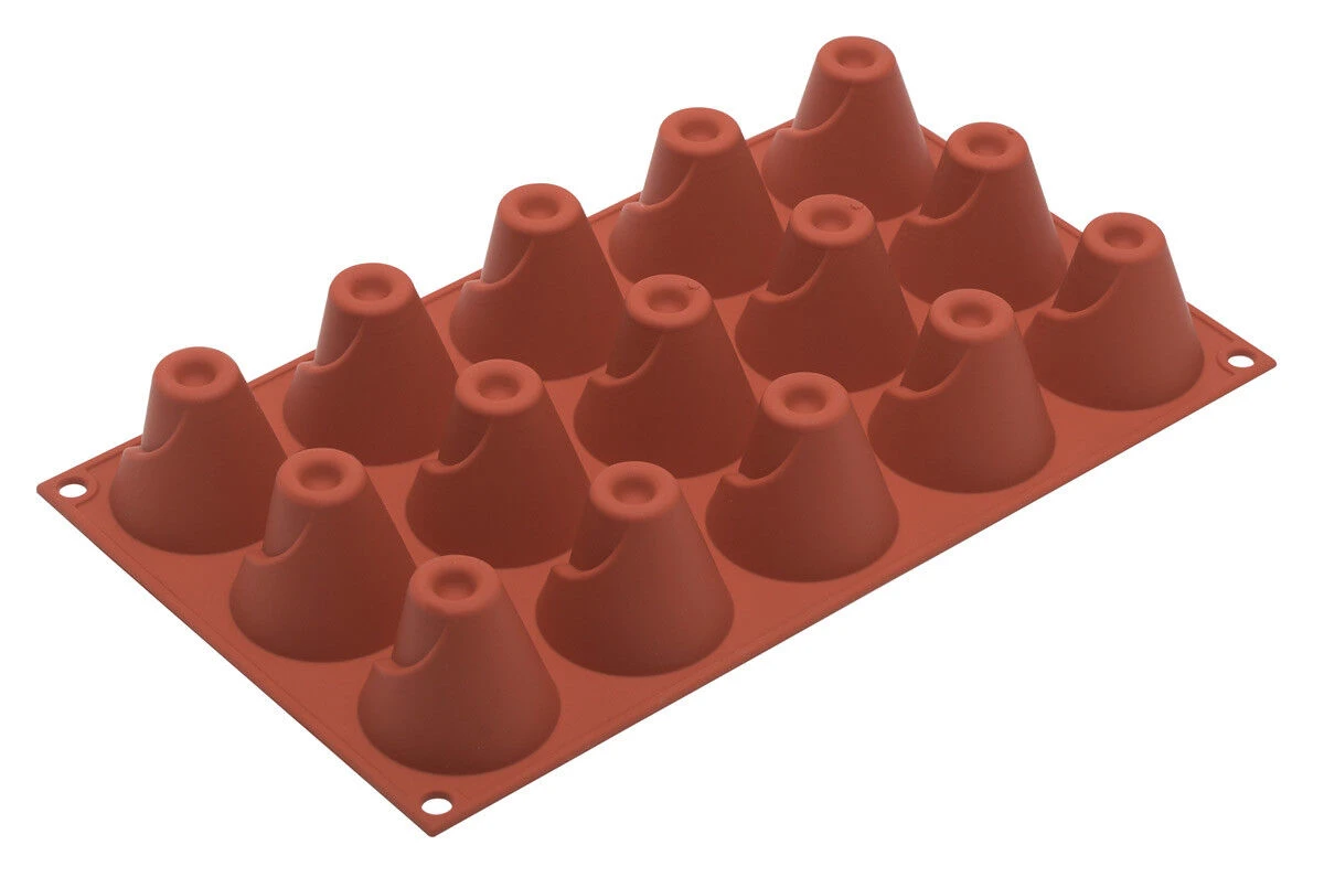 Silikomart Bakvorm 15 Vulkanen ø 5 Cm Silicone Bruin 3 Silikomart Bakvorm 15 Vulkanen ø 5 Cm Silicone Bruin