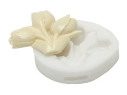 Silikomart Sugarflex Decoratiemal Tulpen 6 Cm Silicone Wit