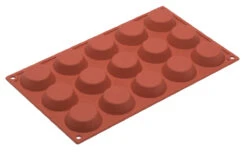 Silikomart Bakvorm 15 Tartelettes ø 5 Cm Silicone Bruin