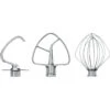 KitchenAid Set Draadgarde, Menghaak, Kneedhaak Voor 4,8 Liter Mixers Rvs -De Bakkerij Winkel 859704001998 1