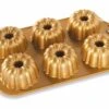 Nordic Ware Anniversary Bundtlette Kleine-tulbandvorm 6 Stuks Gietaluminium Goudkleurig -De Bakkerij Winkel 86277 anniversary bundtlette pan