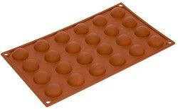 Silikomart Bakvorm 24 Halve Bollen ø 3 Cm Silicone Bruin 3 Silikomart Bakvorm 24 Halve Bollen ø 3 Cm Silicone Bruin