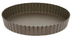 Gobel Quichevorm Met Uitneembare Bodem Laag ø 22 Cm Staal Bruin