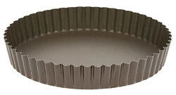 Gobel Quichevorm Met Uitneembare Bodem Laag ø 22 Cm Staal Bruin 3 Gobel Quichevorm Met Uitneembare Bodem Laag ø 22 Cm Staal Bruin