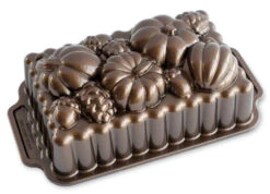 Nordic Ware Harvest Bounty Loaf Pan Bakvorm 1,42 Liter Aluminium Bronskleurig -De Bakkerij Winkel 91648 harvest bounty loaf 780x780