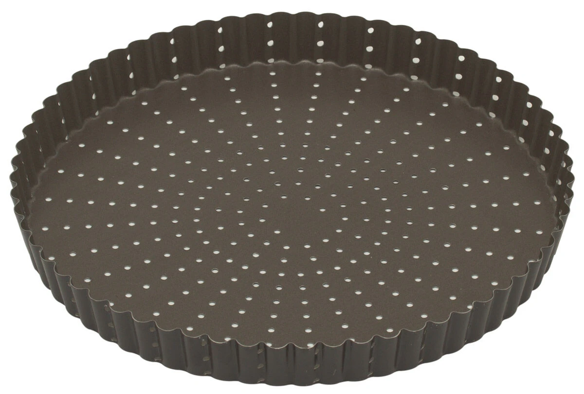 Gobel Geperforeerde Geribbelde Taartvorm Rond ø 26 Cm Staal Bruin 3 Gobel Geperforeerde Geribbelde Taartvorm Rond ø 26 Cm Staal Bruin