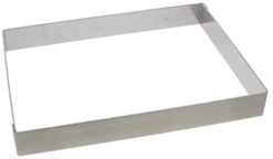 De Buyer Bakring Rechthoekig 36 X 26 Cm 4,5 Hoog Rvs