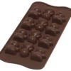 Silikomart EasyChoc Moods Bonbonvorm 12 Poppetjes Silicone Bruin