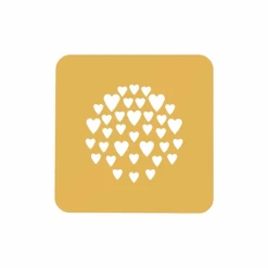 Silikomart Stencil Cuore Decoratiemal Siliconen