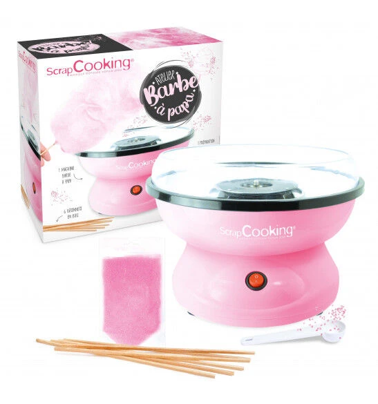 ScrapCooking Suikerspinmachine 28 Cm Roze 3 ScrapCooking Suikerspinmachine 28 Cm Roze