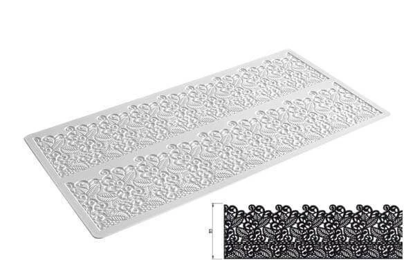 Silikomart Wonder Cakes Tricot Decor Baroc Decoratiemat Smal 40 Cm Silicone Wit 3 Silikomart Wonder Cakes Tricot Decor Baroc Decoratiemat Smal 40 Cm Silicone Wit